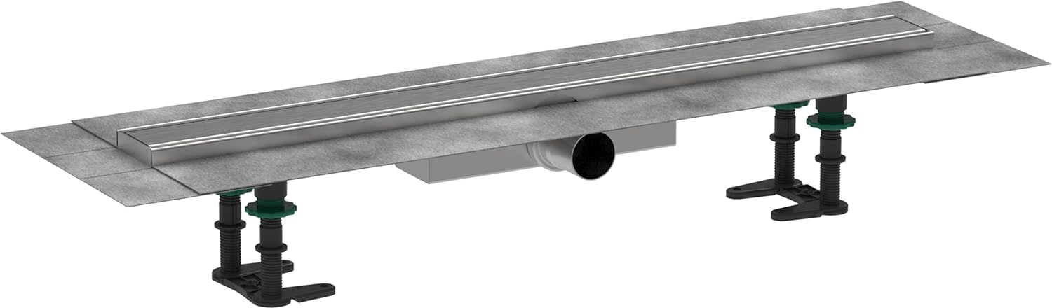 Hansgrohe Rigola completa hansgrohe raindrain compact, incastrata, 700 mm, set finisare, mat, inox, 56164800