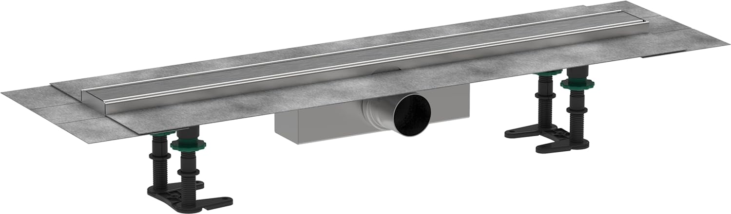 Hansgrohe Rigola completa hansgrohe raindrain compact, incastrata, 700 mm, set finisare, mat, inox, 56176800