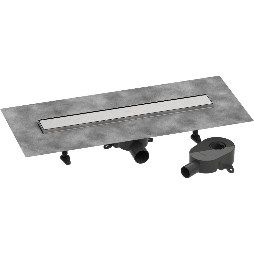 Hansgrohe Rigola completa hansgrohe raindrain go, 600 mm, reversibila, faiantabila, sifon, mat, crom, 56271800