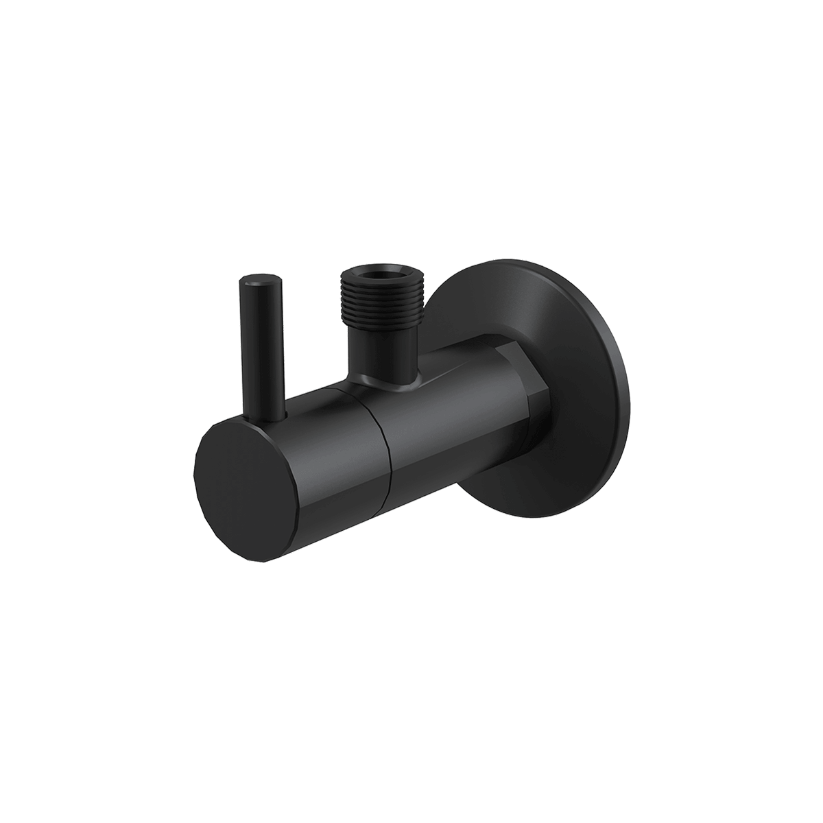 Alca Robinet coltar alca, 1/2'' x 3/8'', metal, mat, negru, arv001-black