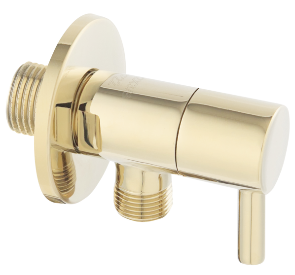 Ferro Robinet coltar ferro, 1/2'' x 3/8'', lucios, auriu, z295-g