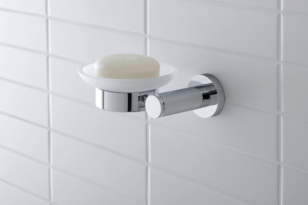 Savoniera Duravit 0099171000, D-Code, tip instalare pe perete, numar orificii instalare 2, elemente fixare ascunse, crom [2]