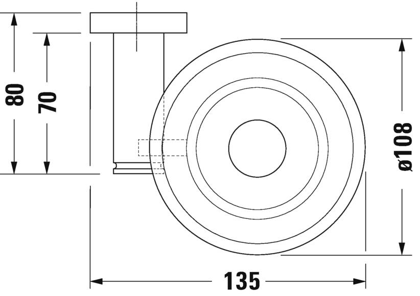 Savoniera Duravit 0099181000, D-Code, tip instalare pe perete, numar orificii instalare 2, elemente fixare ascunse, crom [5]