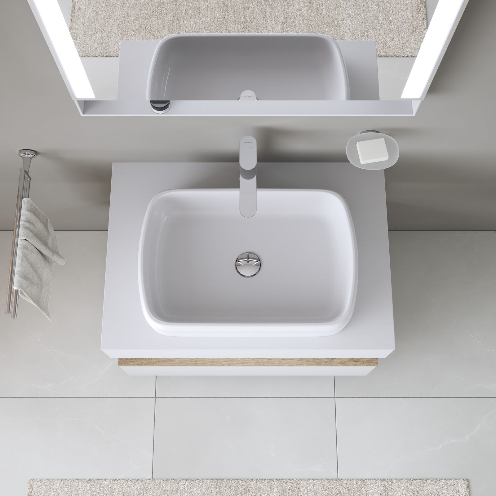 Savoniera Duravit 0099331000, Starck T, tip instalare pe perete, calitate superioara pentru baia ta, crom [4]