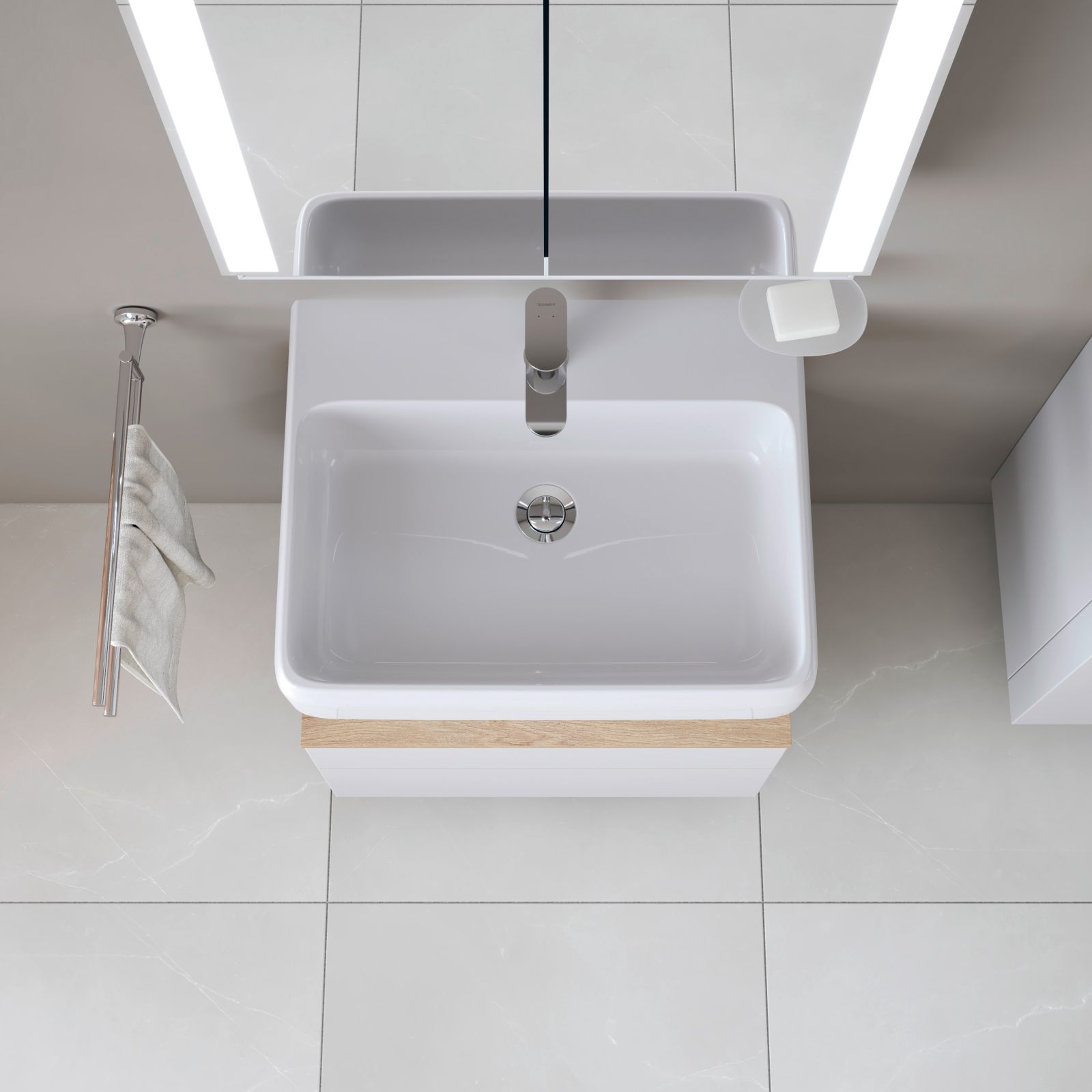 Savoniera Duravit 0099331000, Starck T, tip instalare pe perete, calitate superioara pentru baia ta, crom [5]