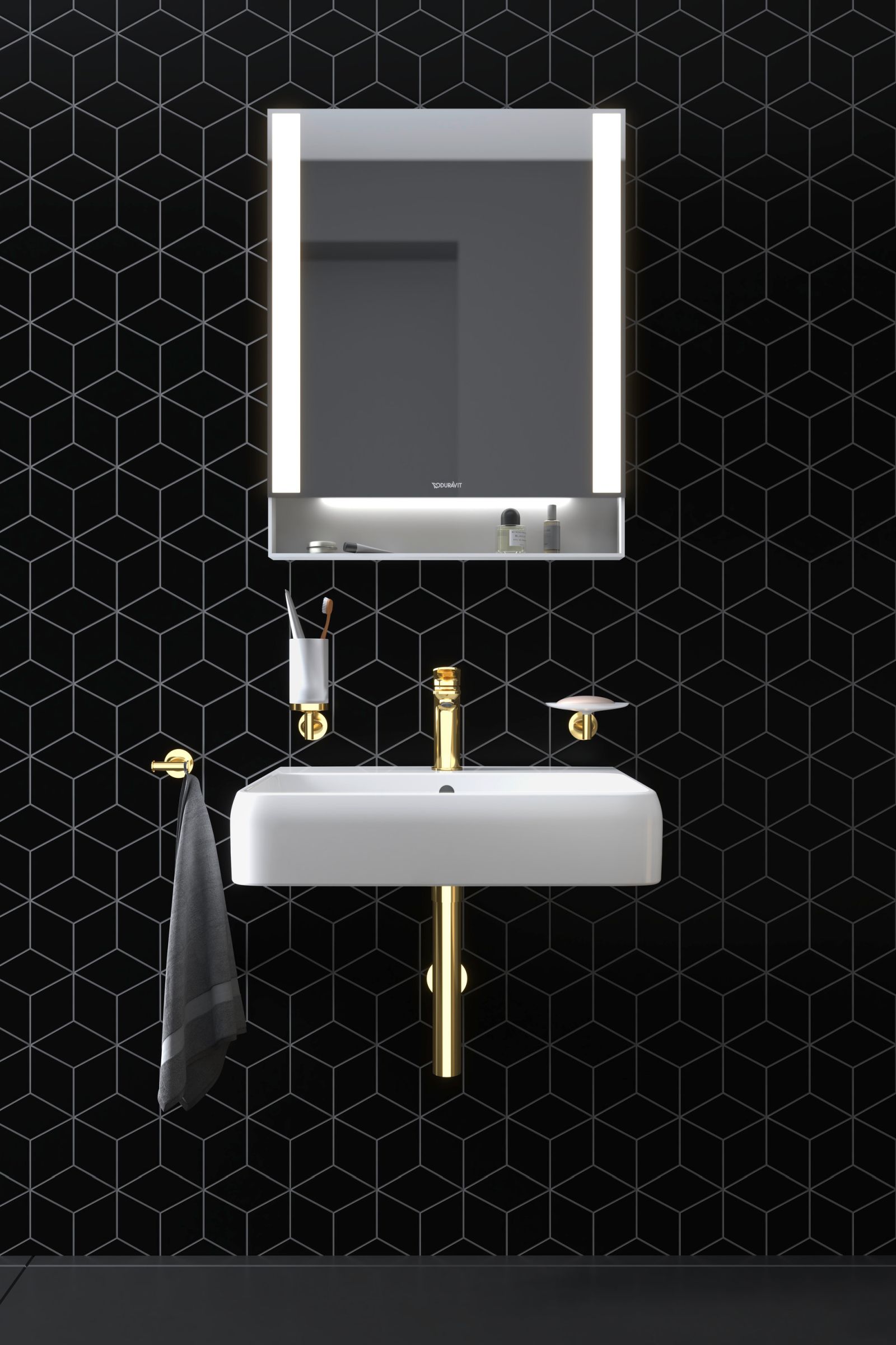 Savoniera Duravit 0099333400, Starck T, tip instalare pe perete, calitate superioara pentru baia ta, auriu [3]