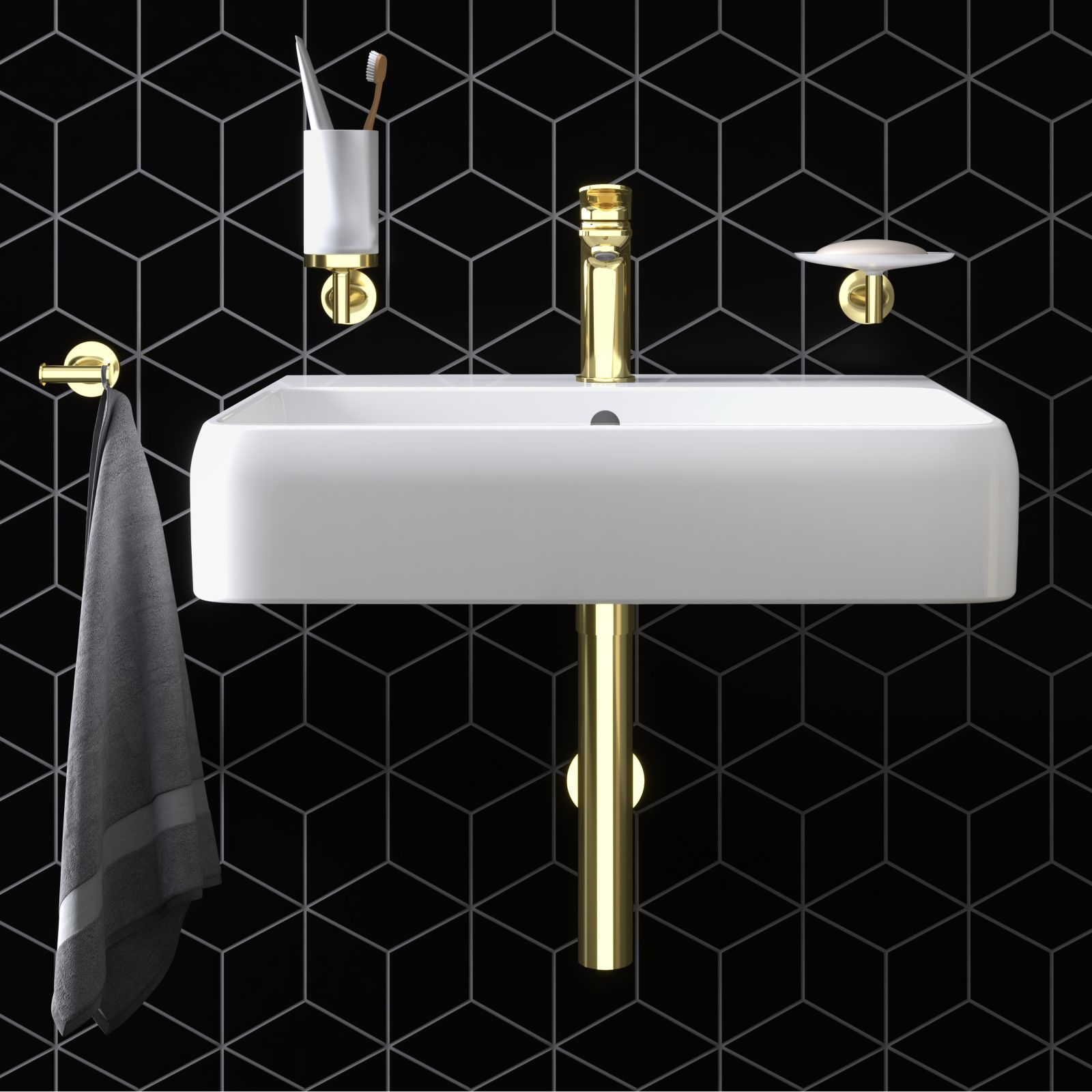 Savoniera Duravit 0099333400, Starck T, tip instalare pe perete, calitate superioara pentru baia ta, auriu [1]