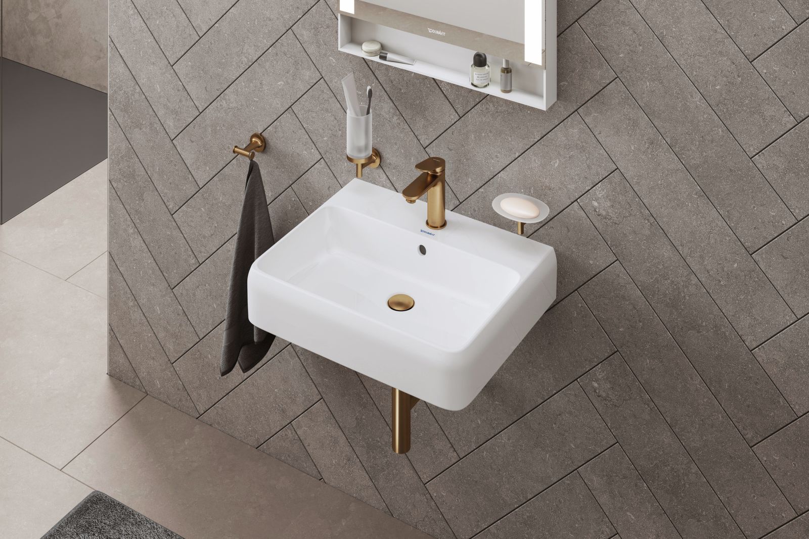 Savoniera Duravit 0099330400, Starck T, tip instalare pe perete, calitate superioara pentru baia ta, bronz [3]