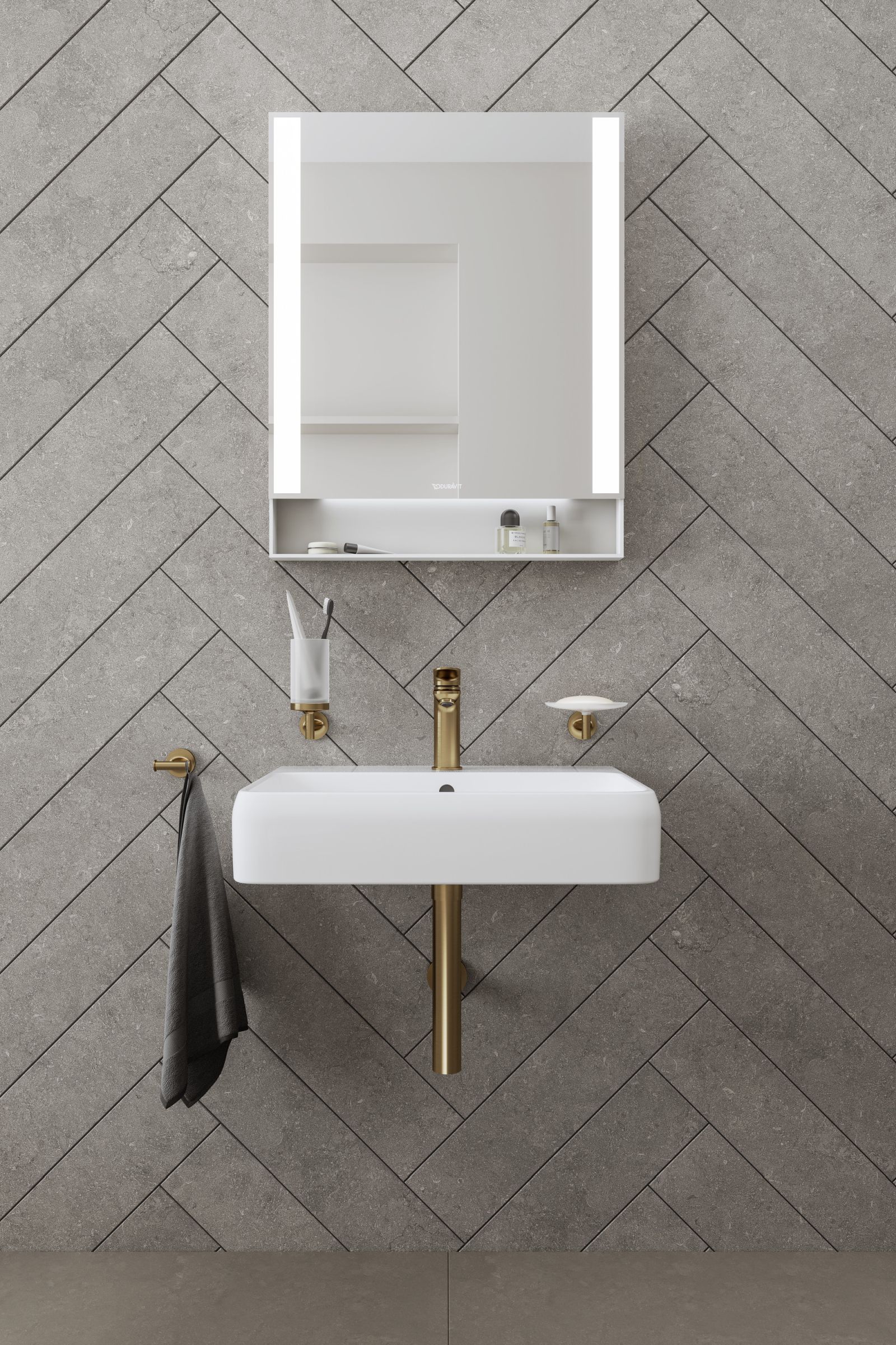 Savoniera Duravit 0099330400, Starck T, tip instalare pe perete, calitate superioara pentru baia ta, bronz [4]