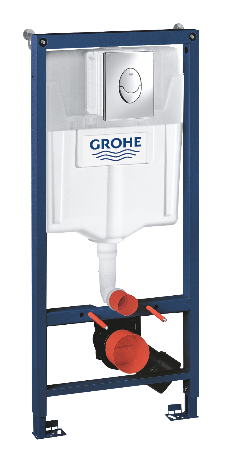 Grohe Set 3 in 1 rezervor wc grohe rapid sl 38721001, incastrat, placa actionare, suport, crom