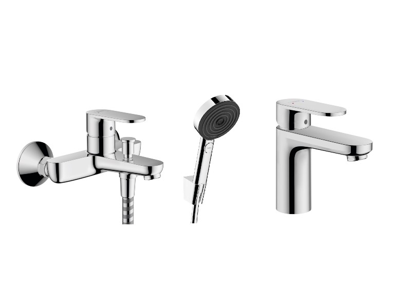 Hansgrohe Set 3in1 cada hansgrohe vernis blend, baterie lavoar m, set de dus, 3 functii, ventil, crom, 71440000-1st