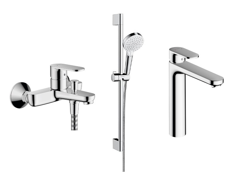 HF40CLとHF80CLセット Set 3in1 cada Hansgrohe Vernis Blend, baterie lavoar XL, …