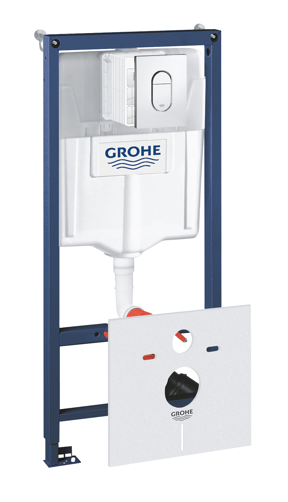 Grohe Set 4 in 1 rezervor wc grohe rapid sl 38929000, placa actionare, antifonare, otel