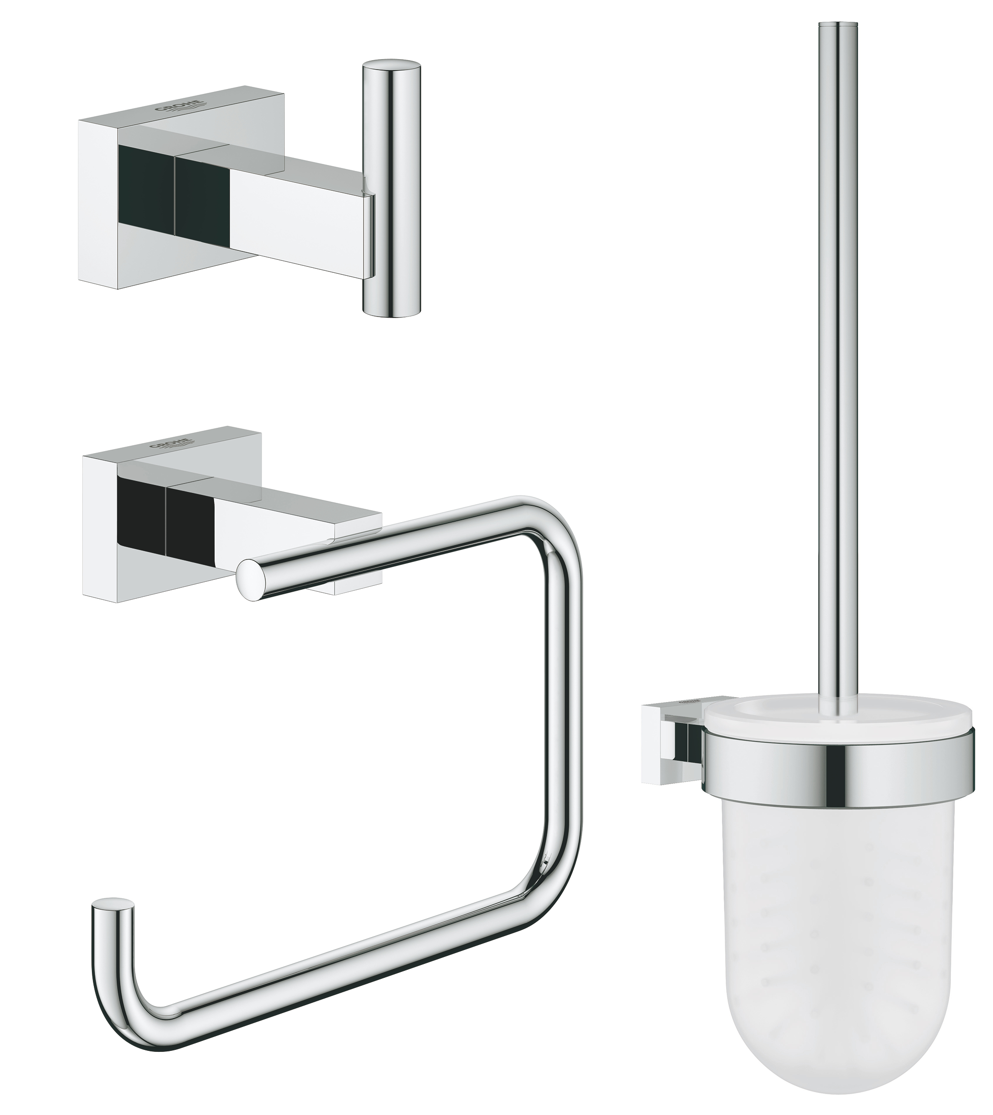 Grohe Set grohe essentials cube city 40757001, 3 piese, fixare ascunsa, crom