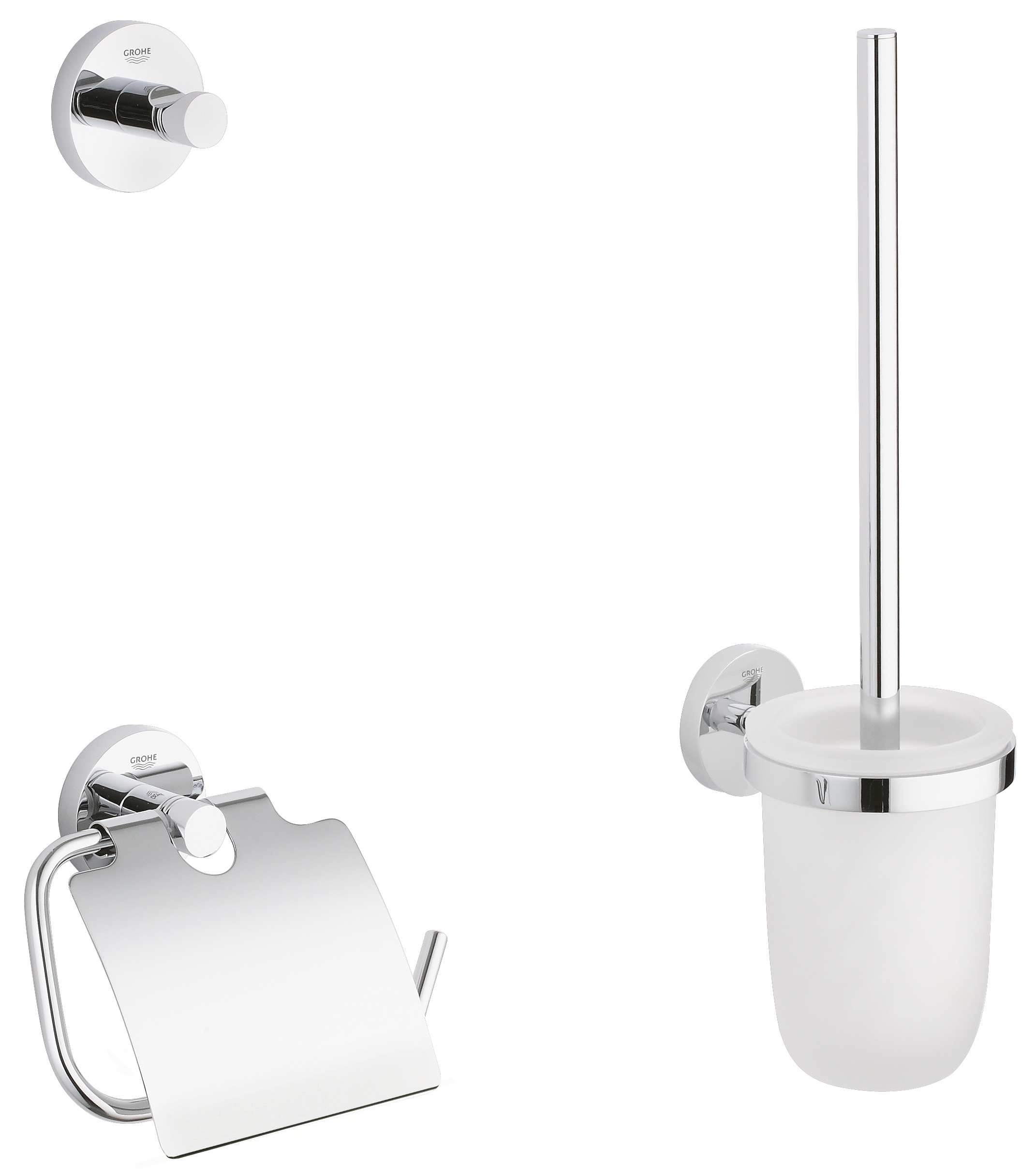 Grohe Set grohe essentials city 40407001, 3 piese, fixare ascunsa, crom
