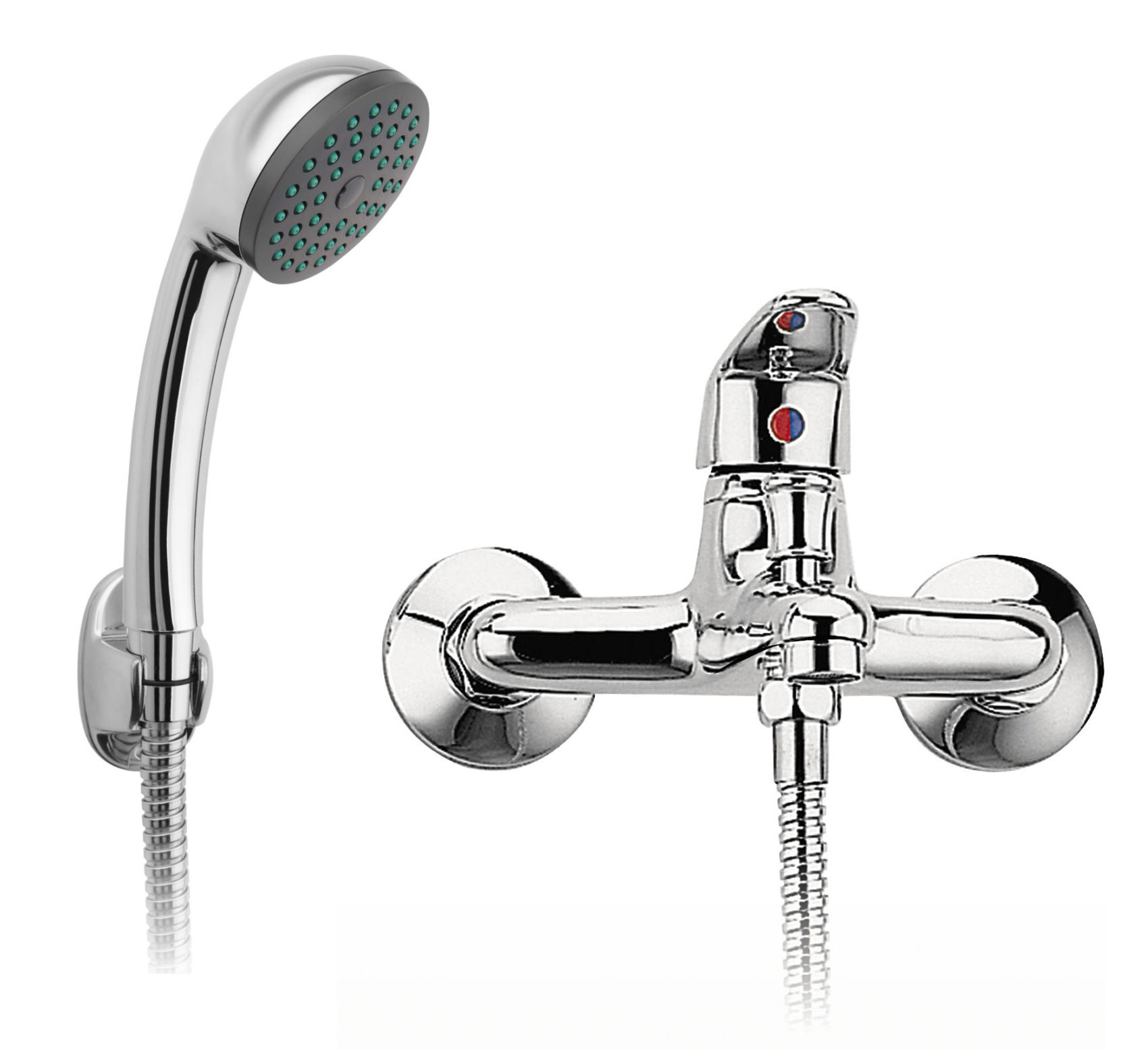 Ferro Set baterie cada ferro smile bsm11, 1/2'', monocomanda, diverter, cartus ceramic, set de dus, 1 pulverizare, 1.5 m, crom