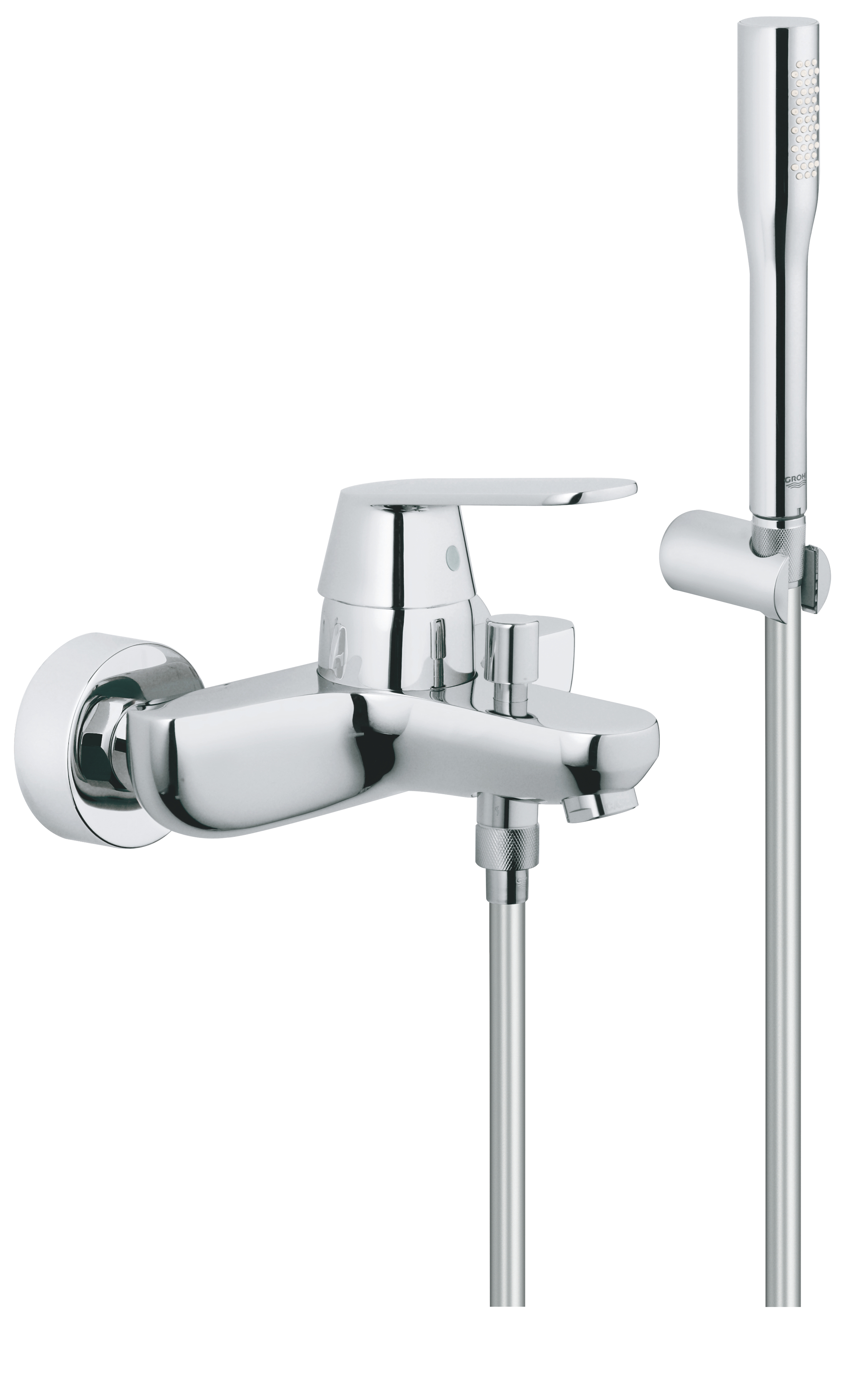 Grohe Set baterie cada grohe eurosmart cosmopolitan 32832000, aparenta, set de dus, 1 functie, crom