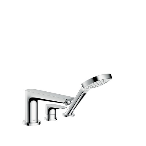 Hansgrohe Set baterie cada hansgrohe talis e 71731000, 1/2'', montare pe cada, diverter, set de dus, 1 pulverizare, crom