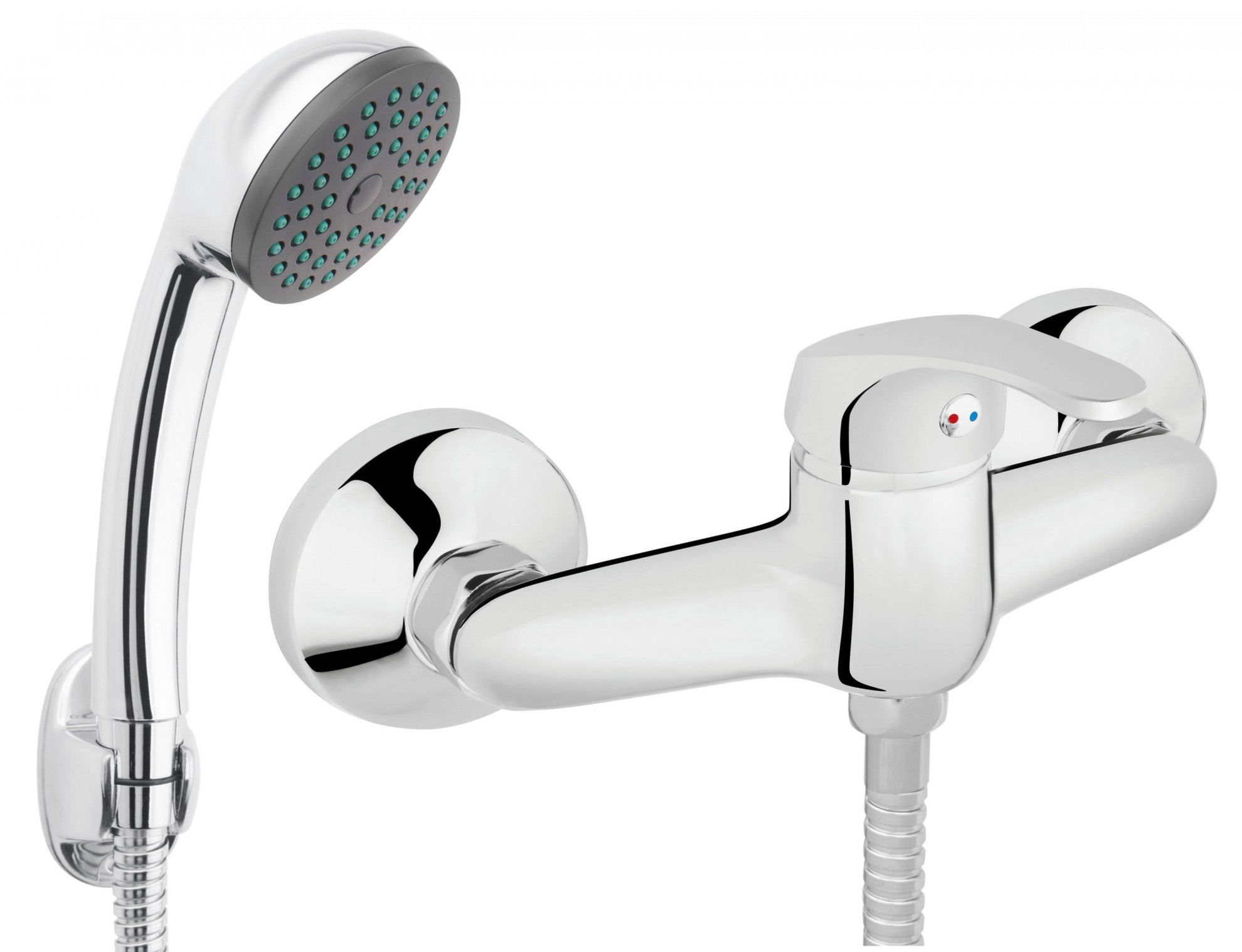 Ferro Set baterie dus ferro basic bbc77, 1/2'', monocomanda, cartus ceramic, set de dus, 1 pulverizare, 1.5 m, crom