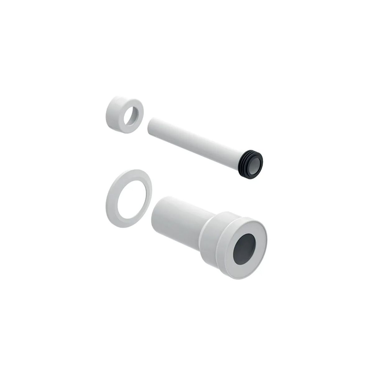 Geberit  Set conectori wc geberit bambini, evacuare/alimentare, 90 mm, alb, 554000000