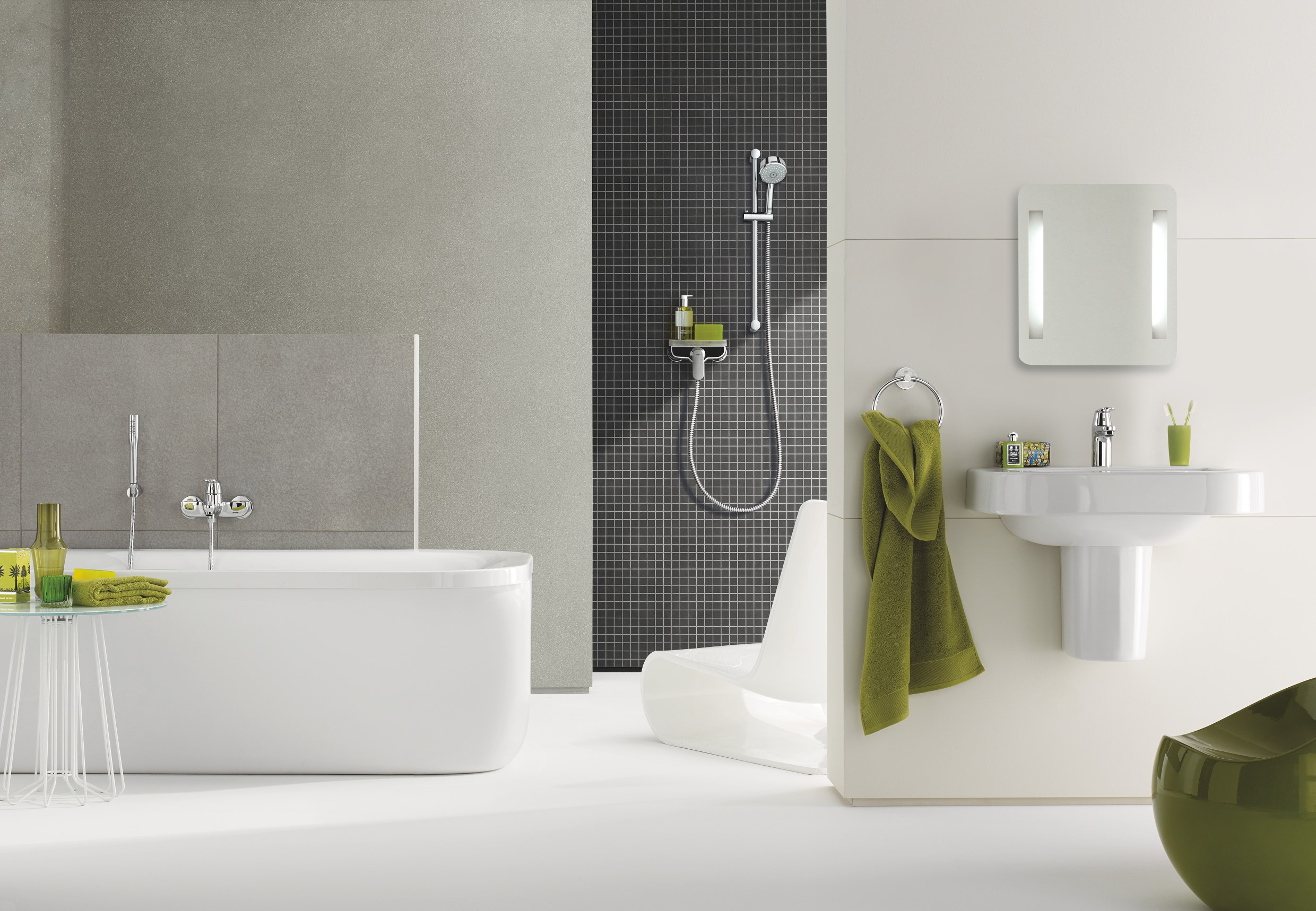Coloana de dus Grohe 27368000, 1.75 m, 66 mm, 900 mm, 1 functii para dus, 1/2 conexiune furtun, Crom