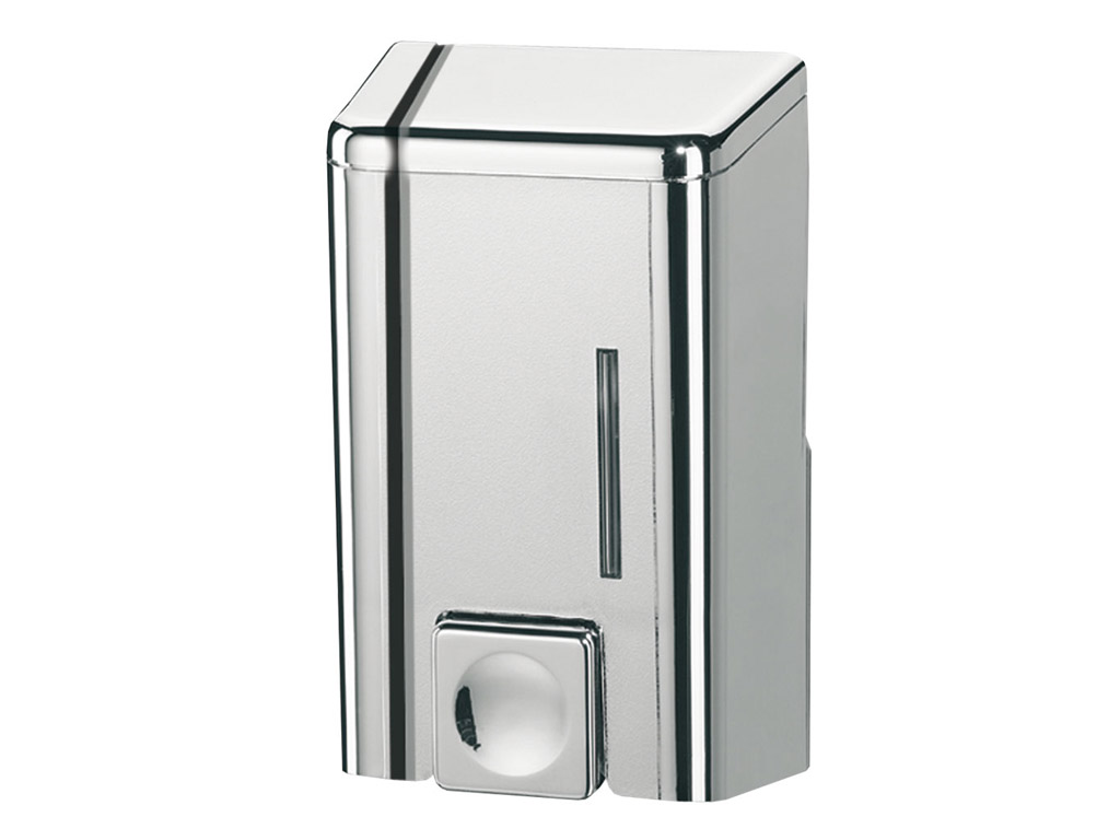 Bisk Set dozator bisk 07517, 500 ml, montare pe perete, suport, crom