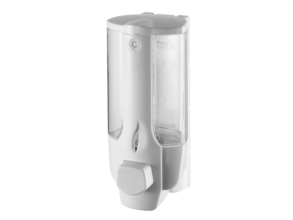 Bisk Set dozator bisk 72027, 350 ml, montare pe perete, suport, plastic, alb