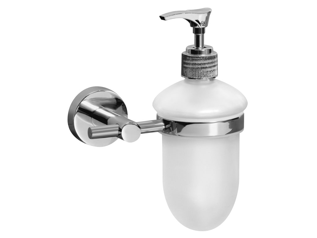 Bisk Set dozator bisk foryou 01177, 200 ml, montare pe perete, suport, crom