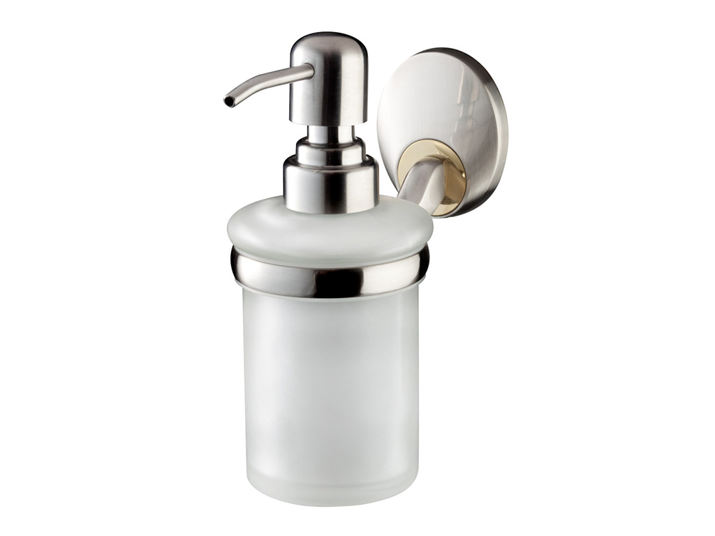 Bisk Set dozator bisk passion 03557, 200 ml, montare pe perete, suport, nichel