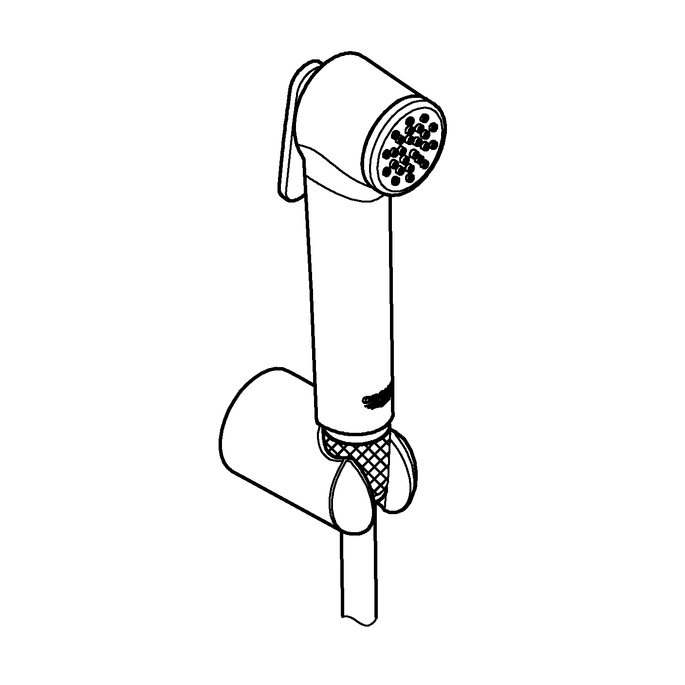 Set dus igienic Grohe 26352000, Tempesta-F Trigger, tip comanda trigger, dimensiune racord 1/2, crom [4]