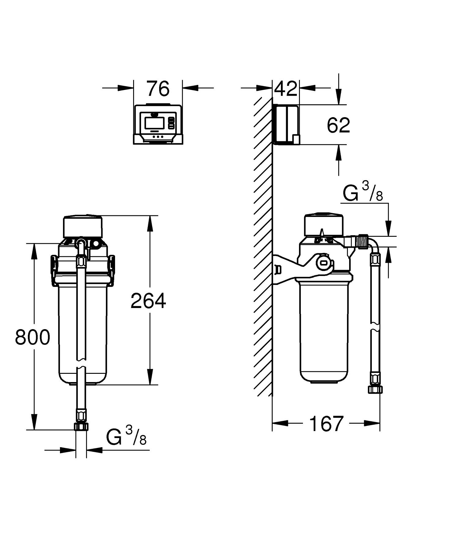 Set filtru Grohe 41136000, Blue pure, gama produs compatibil blue pure, capacitate l 1500, unica folosinta [1]