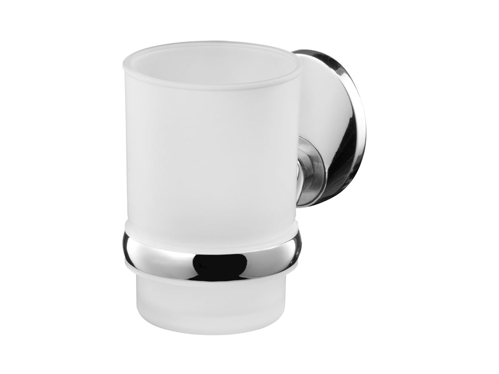 Bisk Set pahar bisk emotion 03104, montare pe perete, fixare ascunsa, crom