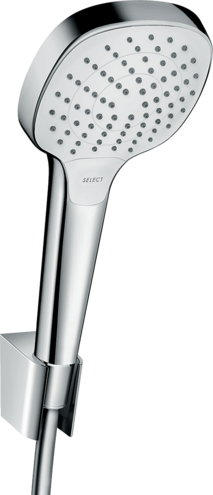 Hansgrohe Set para de dus hansgrohe croma select e 26425400, universala 4, 110 mm, 3 functii, furtun 1.6 m, crom