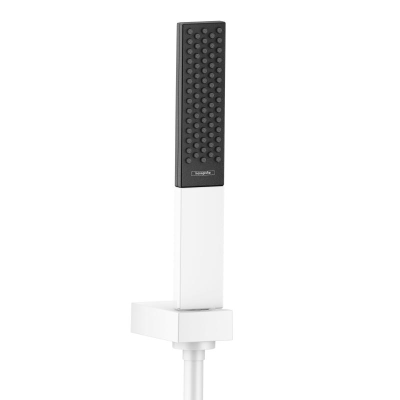 Hansgrohe Set para de dus hansgrohe rainfinity 26857700, 1/2'', universal, 1 pulverizare, suport, furtun 1.25 m, anti-calcar, alb