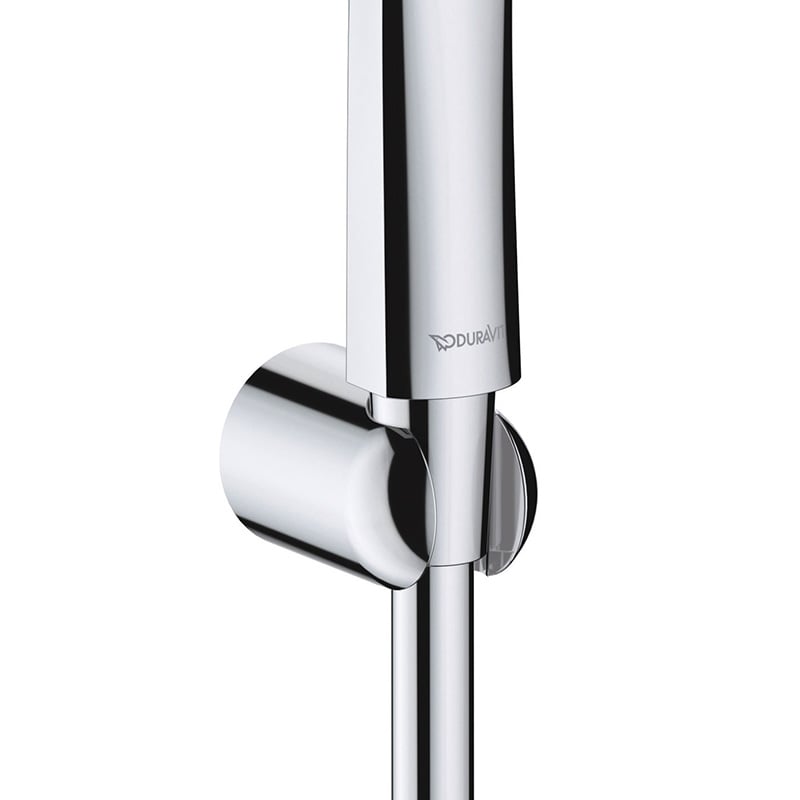Set para de dus Duravit UV0712002010, dus, diametru 110 mm, 3 functii, montaj universal, racord 1/2'', crom [2]