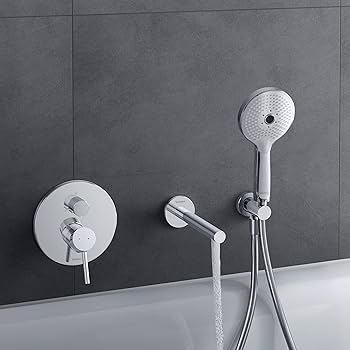 Set para de dus Duravit UV0762001005, dus, diametru 120 mm, 3 functii, montaj universal, racord 1/2'', crom [3]