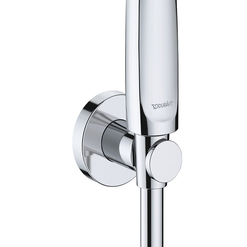 Set para de dus Duravit UV0712001005, dus, diametru 120 mm, 3 functii, montaj universal, racord 1/2'', crom [2]