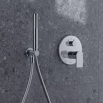 Set para de dus Duravit UV0762002010, dus, diametru 25 mm, montaj universal, racord 1/2'', para shockproof, crom [3]