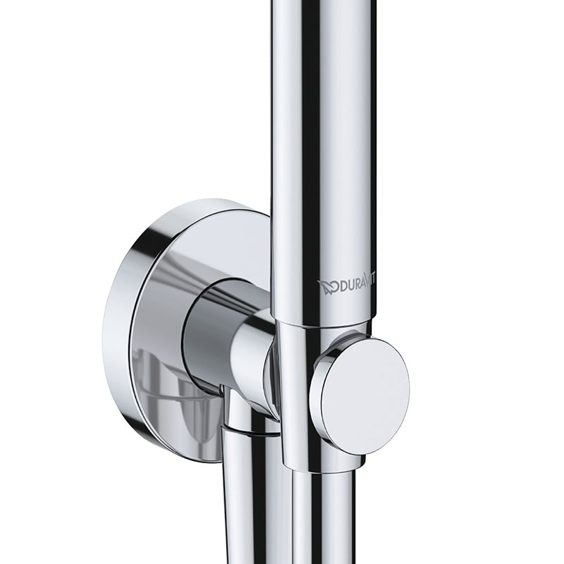Set para de dus Duravit UV0762002010, dus, diametru 25 mm, montaj universal, racord 1/2'', para shockproof, crom [2]