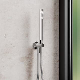 Set para de dus Duravit UV0762002010, dus, diametru 25 mm, montaj universal, racord 1/2'', para shockproof, crom [4]