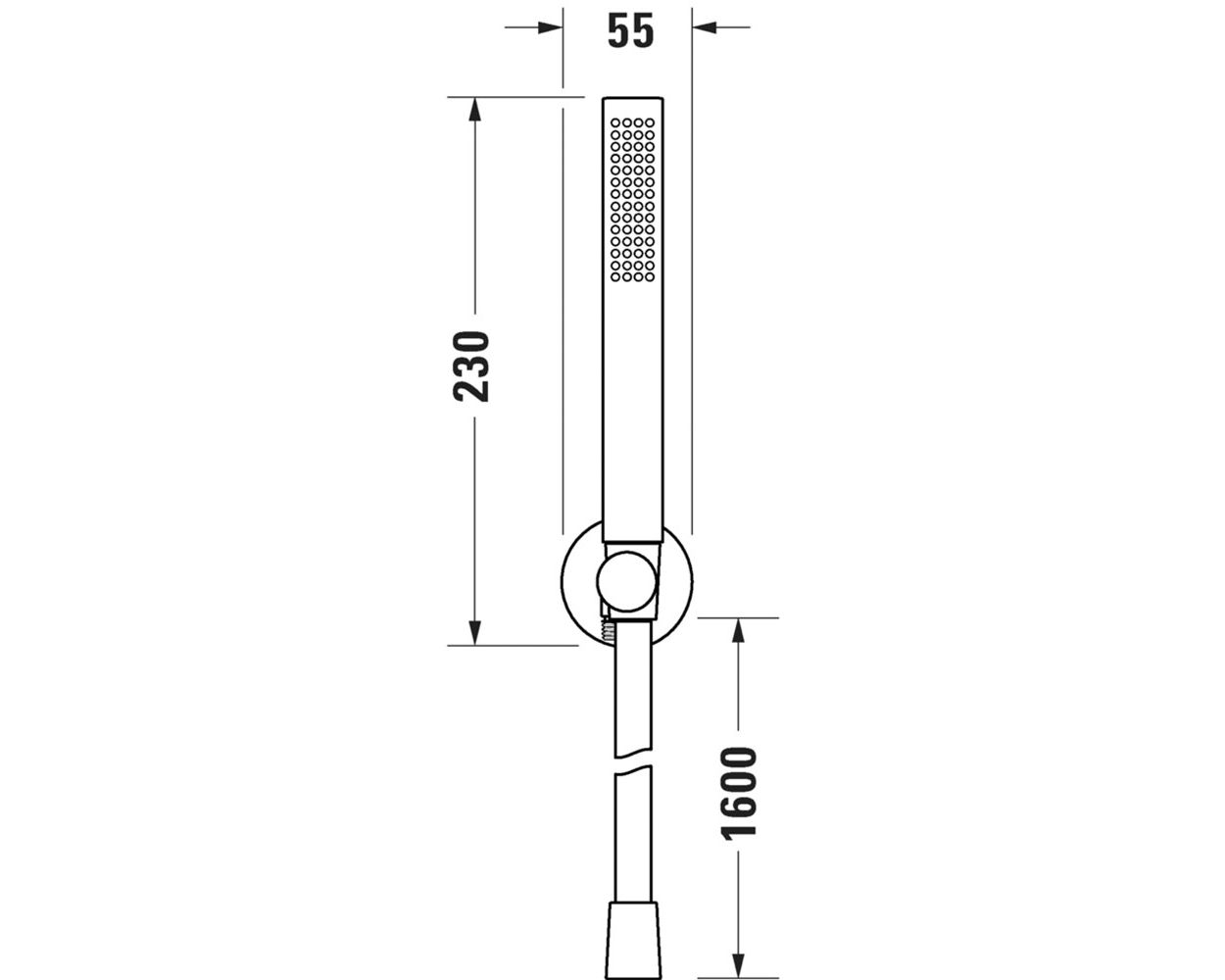 Set para de dus Duravit UV0762002010, dus, diametru 25 mm, montaj universal, racord 1/2'', para shockproof, crom [5]