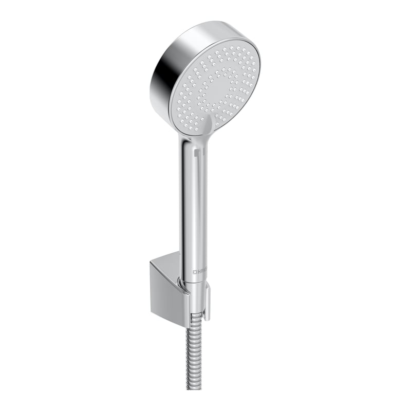 Hansa Set para dus hansa basicjet, 95 mm, 3 functii, suport, furtun, crom, 44680133