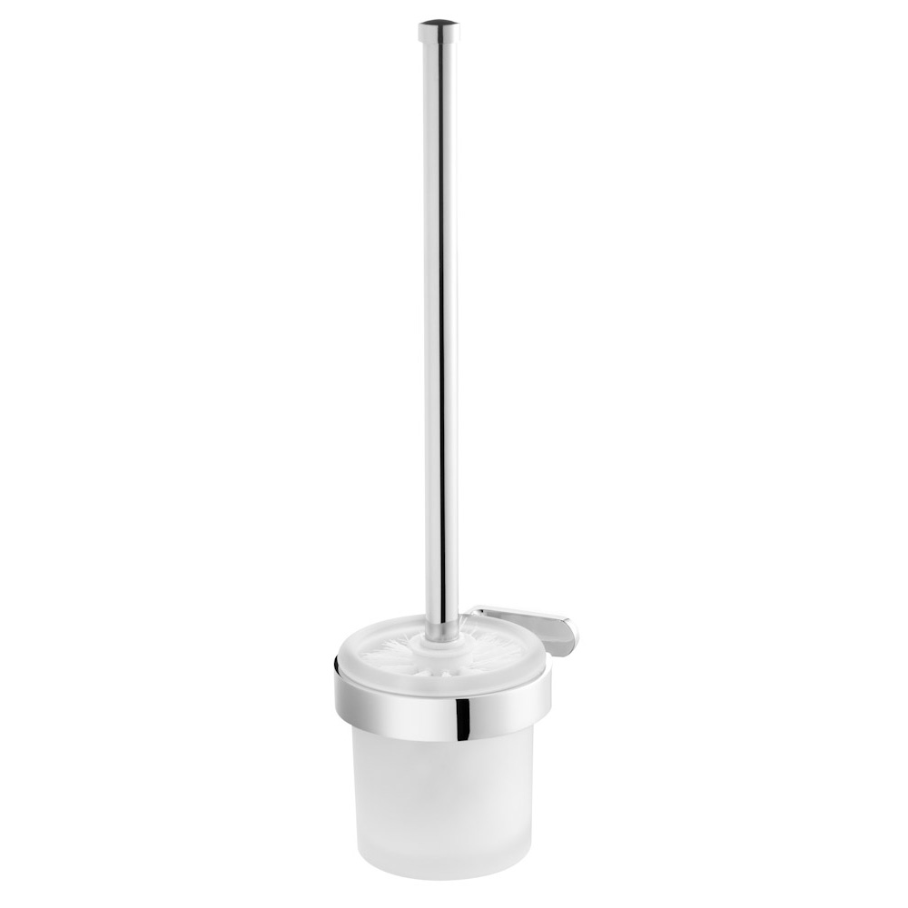 Bisk Set perie wc bisk natura 04308, montare pe perete, fixare ascunsa, suport, crom