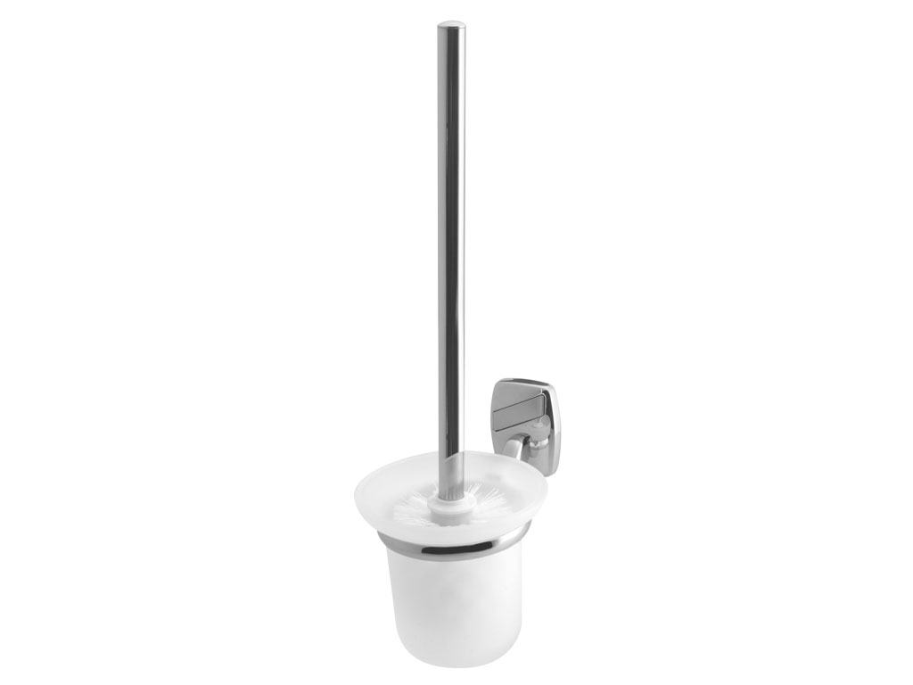 Bisk Set perie wc bisk oregon 79716, montare pe perete, fixare ascunsa, suport, crom