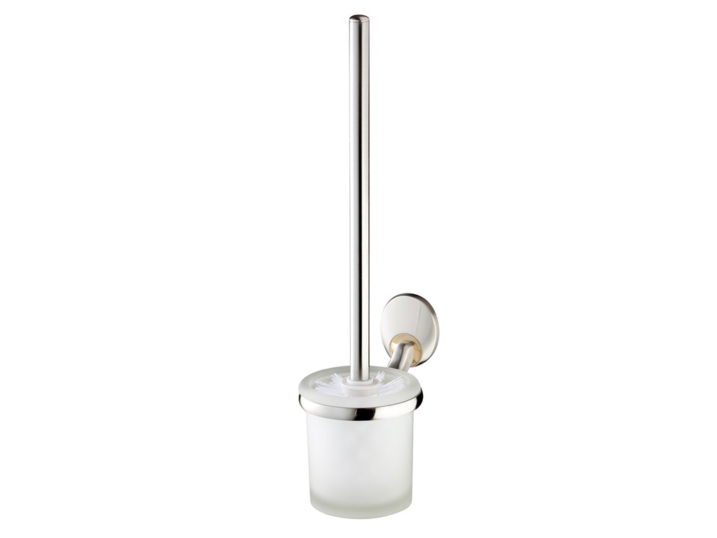 Bisk Set perie wc bisk passion 03570, montare pe perete, fixare ascunsa, suport, nichel
