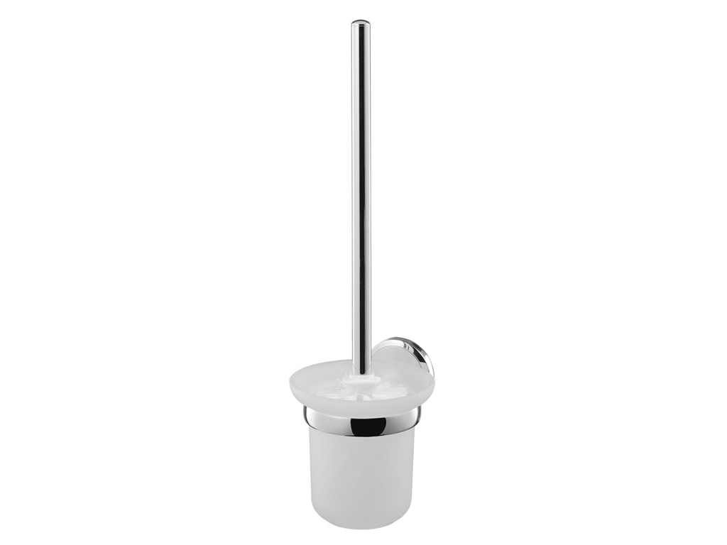 Bisk Set perie wc bisk sensation 03094, montare pe perete, fixare ascunsa, suport, crom