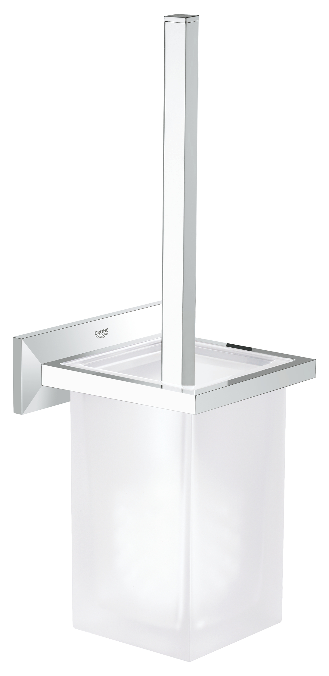 Grohe Set perie wc grohe allure brilliant 40500000, montare pe perete, elemente ascuse, sticla, crom