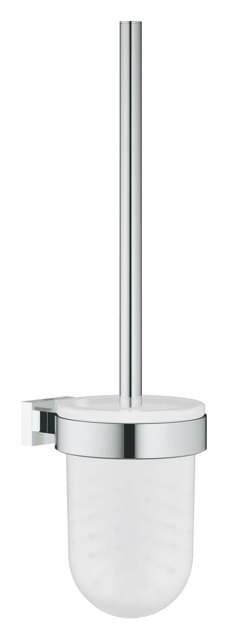 Grohe Perie wc grohe essentials  cube 40513001, suport perie, fixare ascunsa, sticla, metal, crom