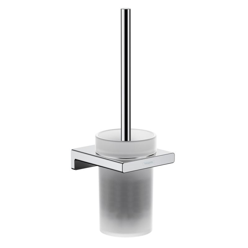 Hansgrohe Set perie wc hansgrohe addstoris 41752000, montare pe perete, fixare ascunsa, sticla, crom
