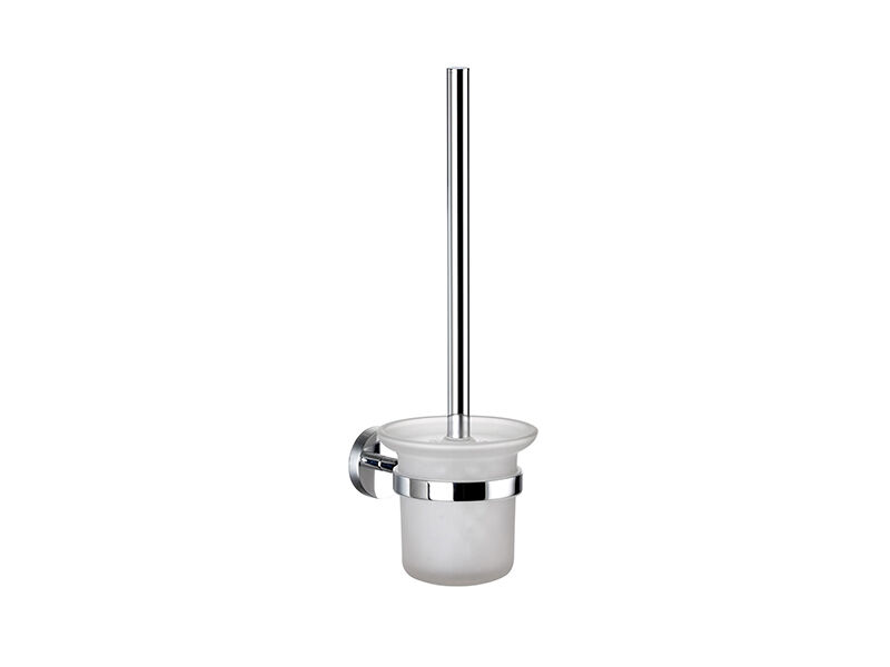 Kielle  Set perie wc kielle oudee 40502000, montare pe perete, fixare ascunsa, sticla, metal, crom